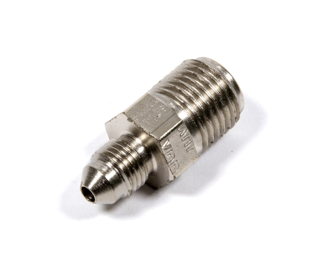 Fitting - Adapter - Straight - 3 AN Male to 9/16-18 in Inverted Flare Male - Steel - Natural - 1/4 in Hardline - Each