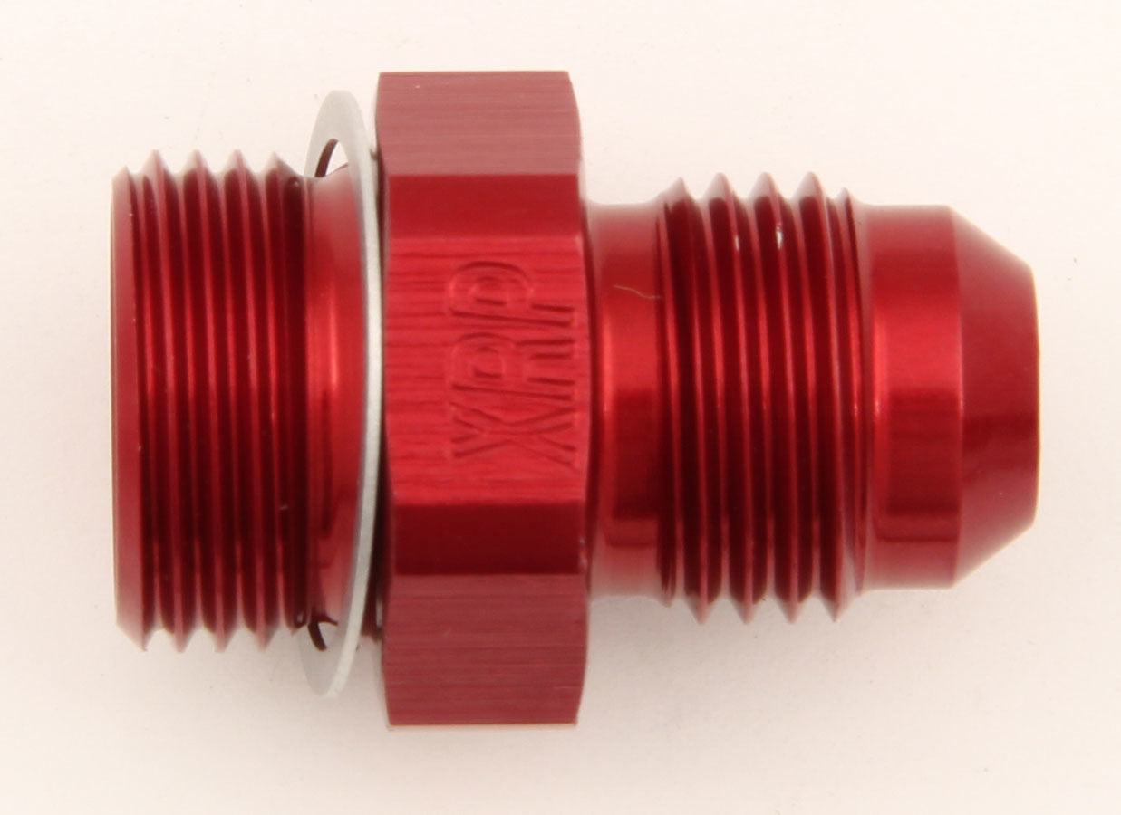 Fitting - Adapter - Straight - 6 AN Male to 5/8-20 in Male - Aluminum - Red Anodized - Each