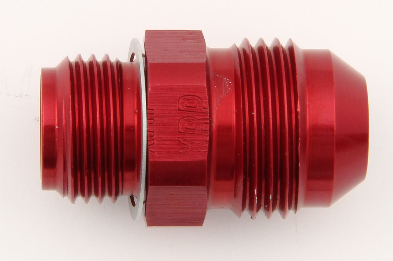 Fitting - Adapter - Straight - 8 AN Male to 5/8-18 in Inverted Flare Male - Aluminum - Red Anodized - Each
