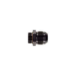Fitting - Adapter - Straight - 10 AN Male to 22 mm x 1.50 O-Ring - Aluminum - Black Anodized - Each