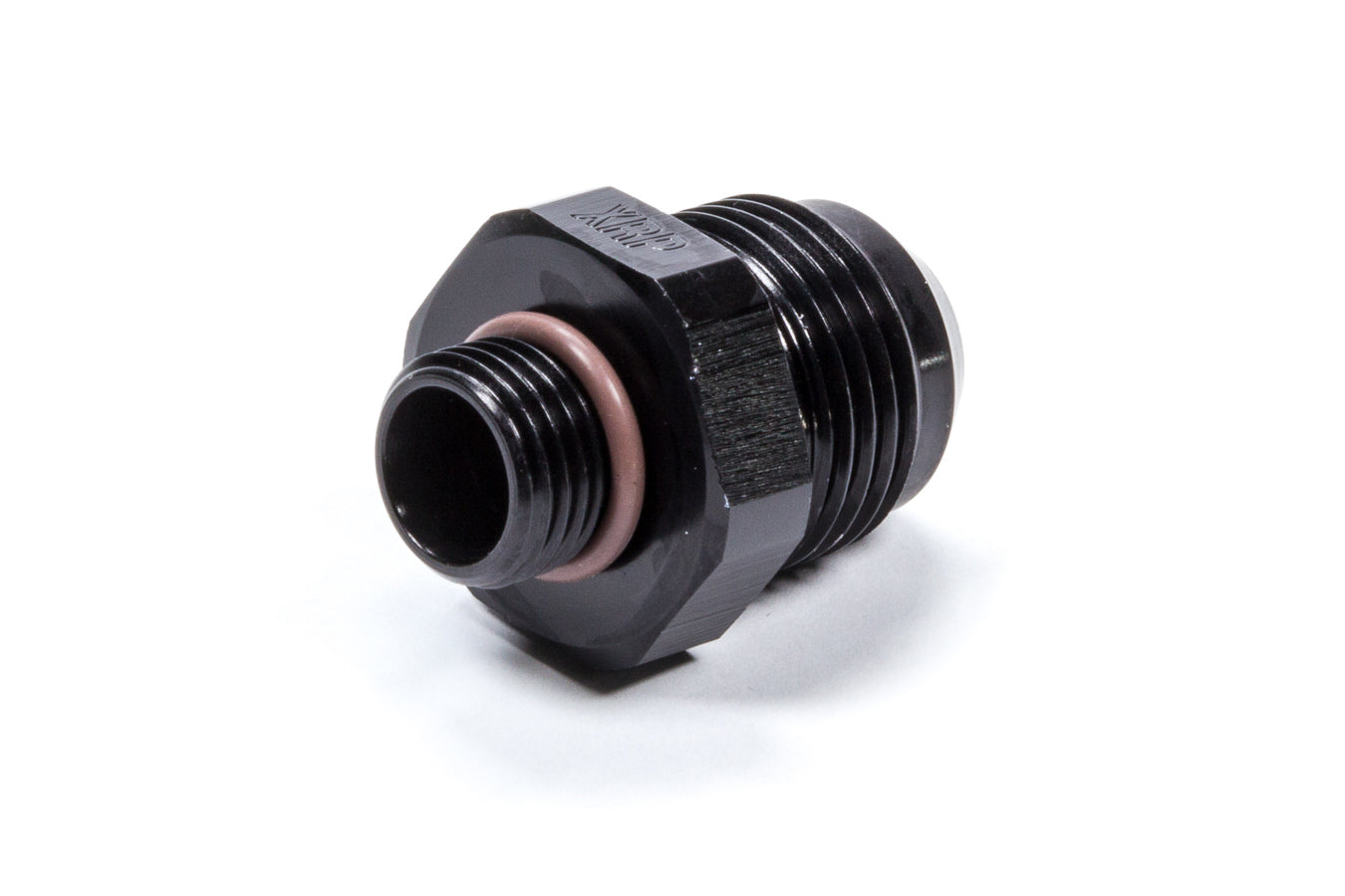 Fitting - Adapter - Straight - 10 AN Male to 6 AN Male O-Ring - Aluminum - Black Anodized - Each