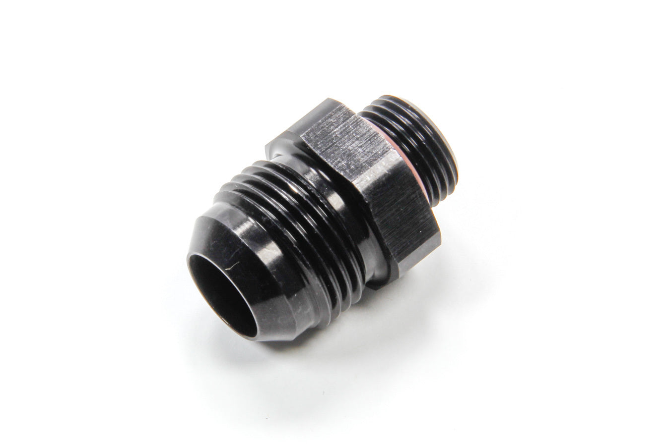 Fitting - Adapter - Straight - 12 AN Male to 8 AN Male O-Ring - Aluminum - Black Anodized - Each