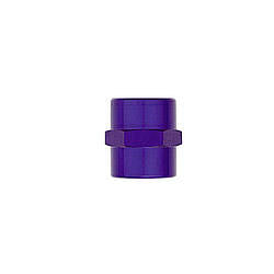 Fitting - Adapter - Straight - 1/8 in NPT Female to 1/8 in NPT Female - Aluminum - Blue Anodized - Each