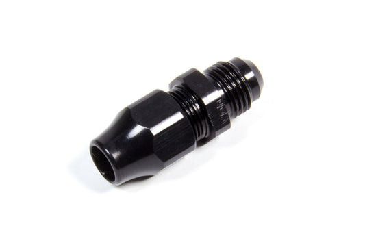 Fitting - Adapter - Straight - 3/8 in Compression Fitting to 6 AN Male - Aluminum - Black Anodized - Each