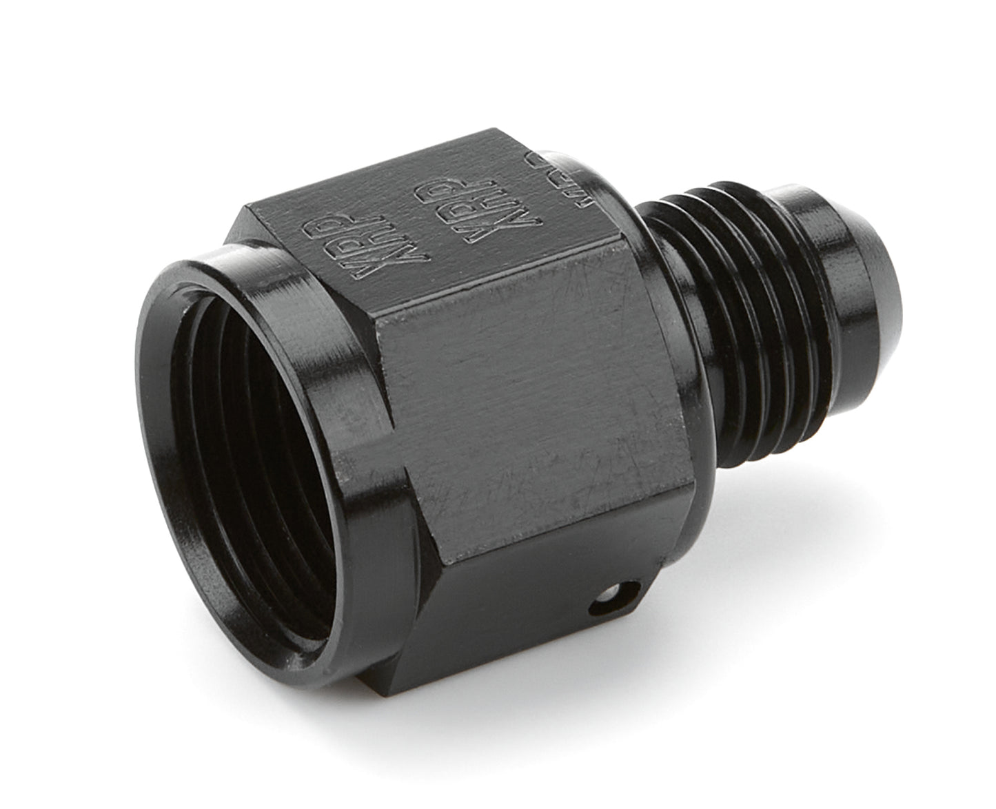 Fitting - Adapter - Straight - 8 AN Female to 6 AN Male - Aluminum - Black Anodized - Each