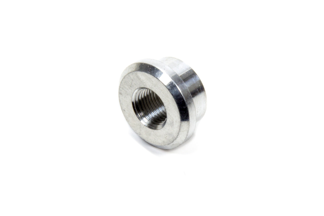 Bung - 1/8 in NPT Female - Weld-On - Recessed Flange - Aluminum - Natural - Each