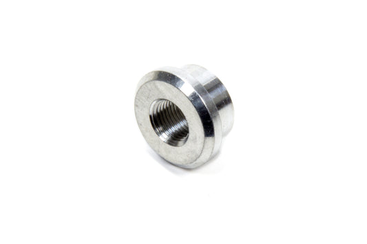 Bung - 1/8 in NPT Female - Weld-On - Recessed Flange - Aluminum - Natural - Each