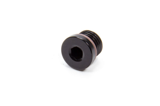 Fitting - Plug - 4 AN - O-Ring - Allen Head - Aluminum - Black Anodized - Each