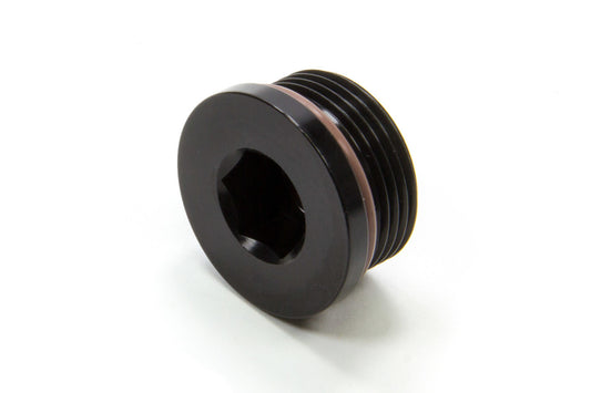 Fitting - Plug - 16 AN - O-Ring - Allen Head - Aluminum - Black Anodized - Each