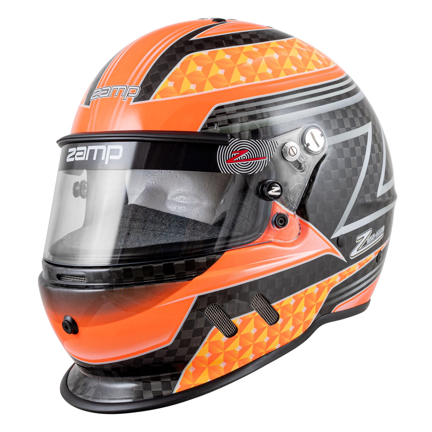 Zamp Helmet - RZ-65D - Snell SA2020 - Flo Orange Carbon - X-Small - Each