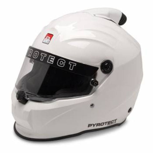 Pyrotect SA2020 Pro Sport Top-Forced Air Full Face Duckbill Helmet - White L