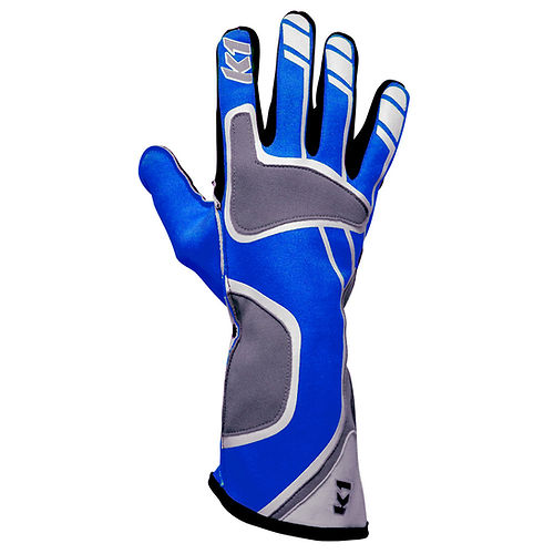 K1 Apex Kart Racing Gloves - Blue - 3XS
