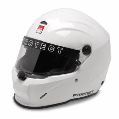 Pyrotect SA2020 Pro Sport Non-Forced Air Full Face Duckbill Helmet - White S