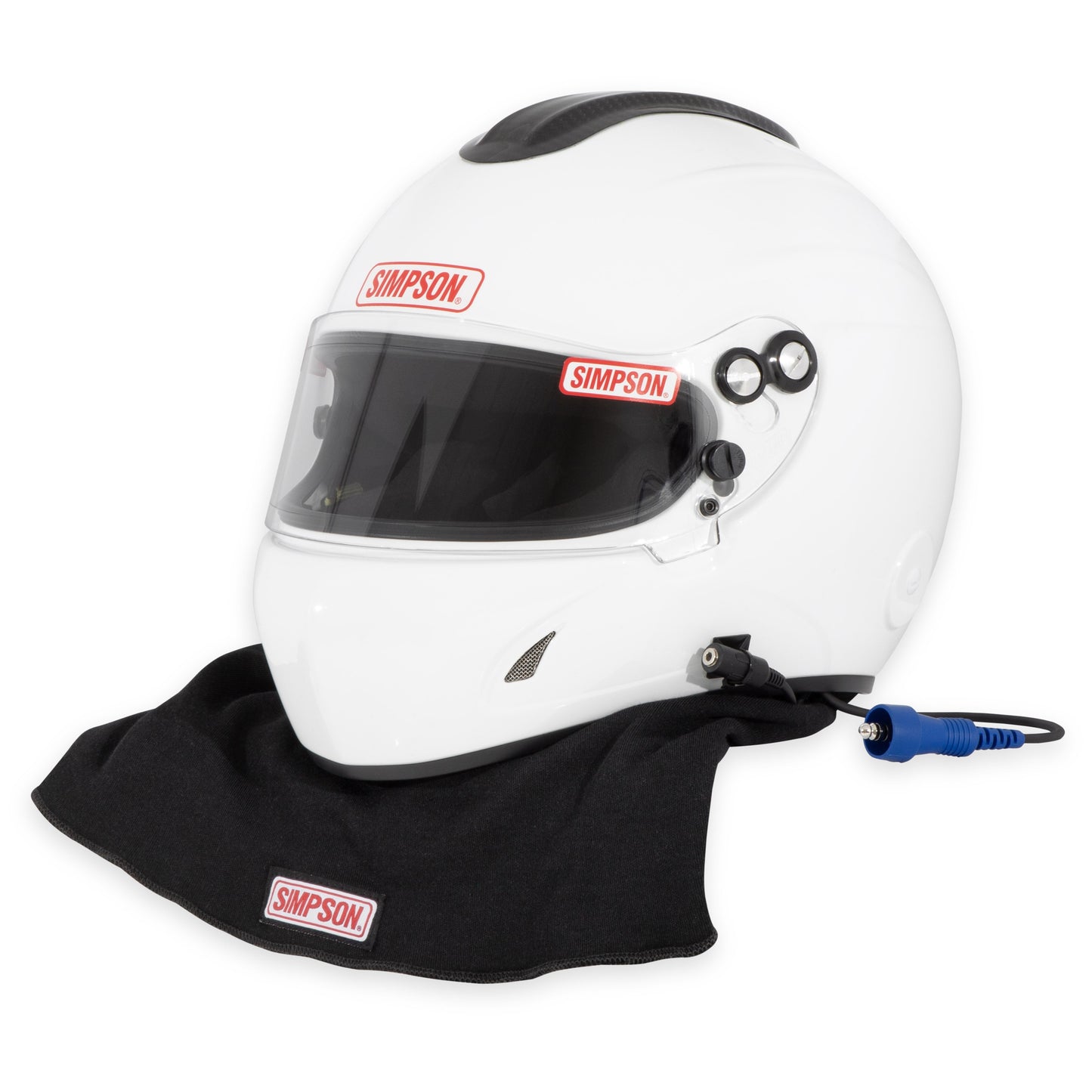 Simpson Racing Desert Devil 3.0 Helmet White LRGLarge - White