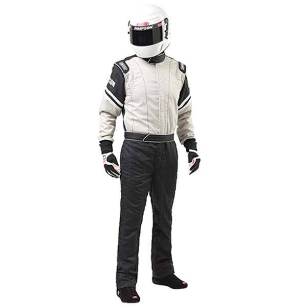 Simpson Racing Legend II SFI-1 Racing SuitSmall - Black / Gray