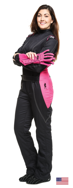 Simpson Racing Vixen II Women's Racing SuitMedium - Black/Pink