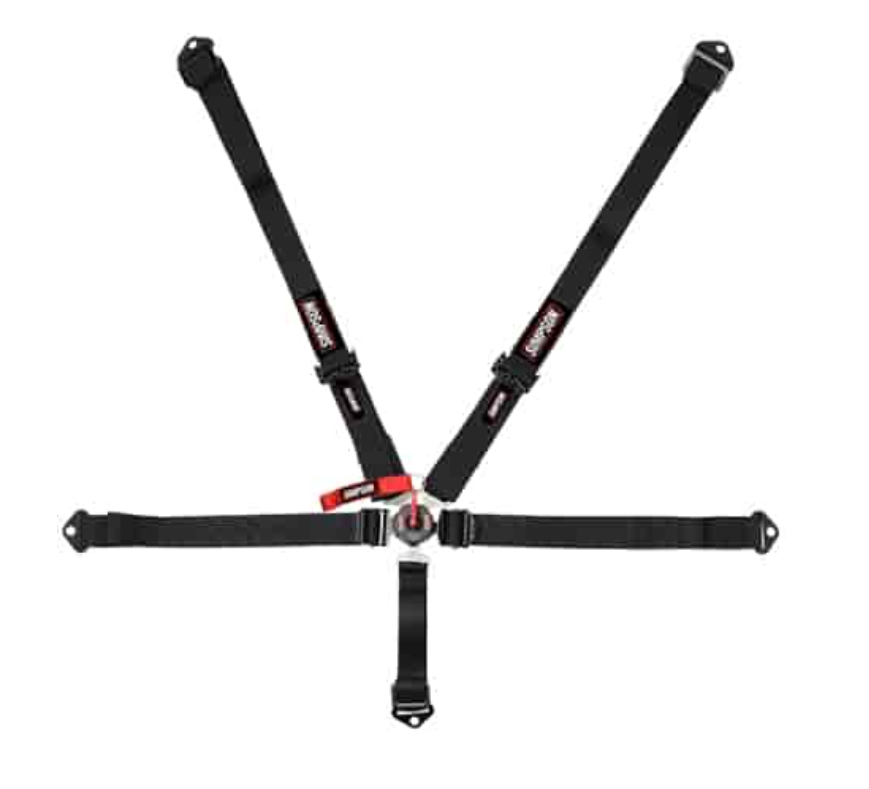 Simpson Racing 2" Camlock HarnessLever Camlock - 55" - Pull Down  - All Black
