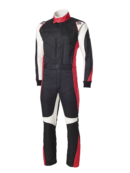 Simpson Racing Six 0 Racing SuitLarge - Black/Red