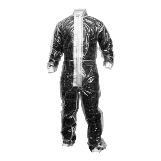 K1 Adult Clear Rain Suit 1 Piece - Clear- XL