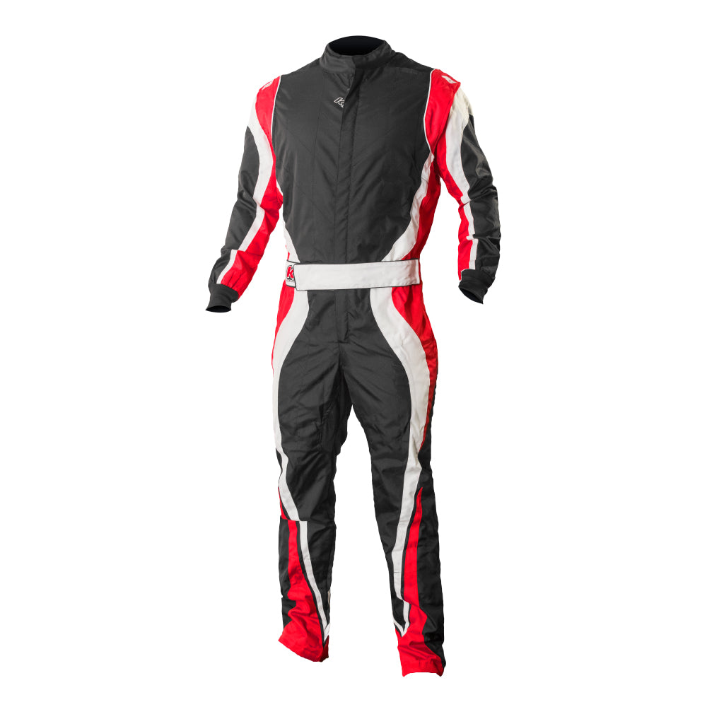 K1 Speed 1 Youth Karting Suit - Red, Black - XS 44