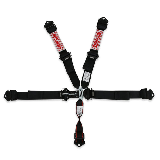 Simpson Latch & Link SFI Harness 2" Double Pull down SFI 16.15-point, Bolt in
