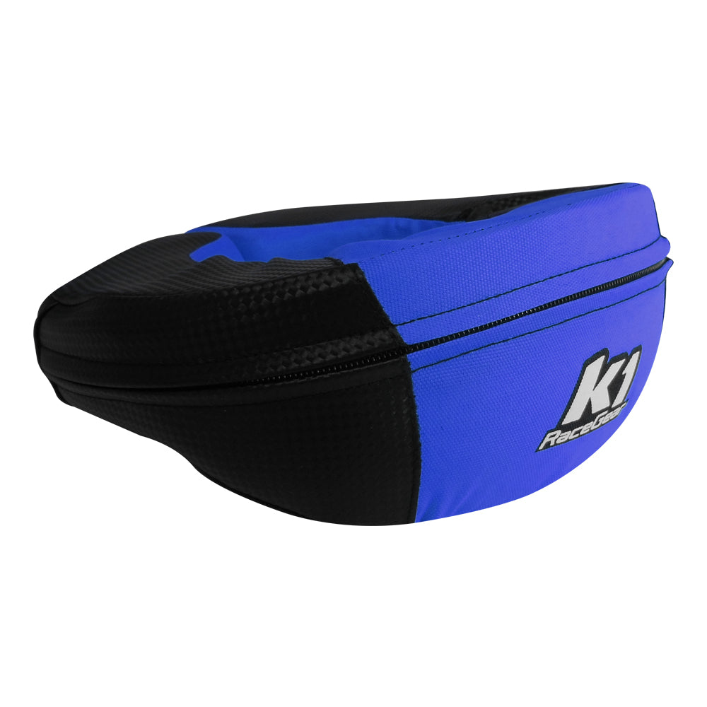 K1 Nylon Youth Karting Neck Collar - Carbon/Blue