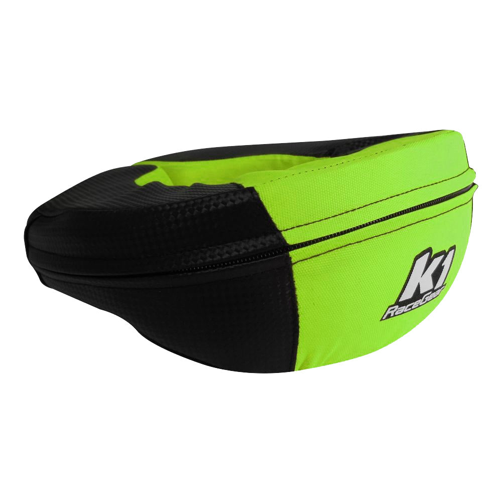 K1 Nylon Youth Karting Neck Collar - Carbon/Green