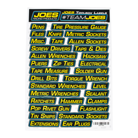 JOES Toolbox Labels