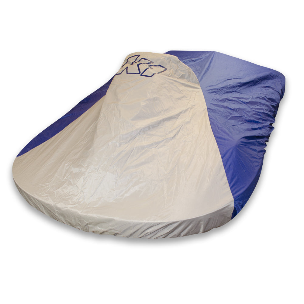 K1 Nylon Kart Cover W/Elastic Bottom - Blue/Grey