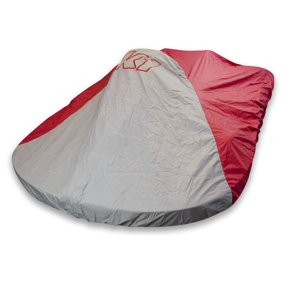 K1 Nylon Kart Cover W/Elastic Bottom - Red/Grey