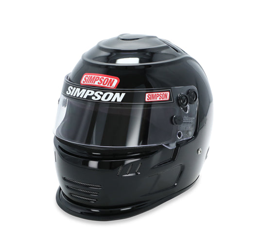 Simpson Racing Speedway Shark Racing Helmet7 3/8 - Black