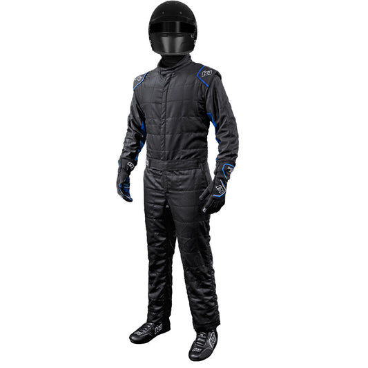 K1 Outlaw Adult Auto Racing Nomex® Suit - SFI 3.2A/5 - Black, Blue - XL 60