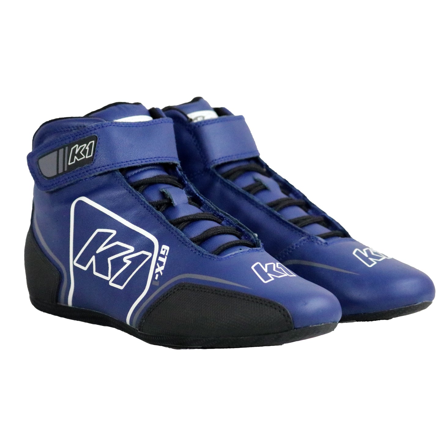 K1 GTX-1 Youth Soft Leather and Nomex® Auto Racing Shoes - SFI 3.3/5 - Navy Blue Size 5