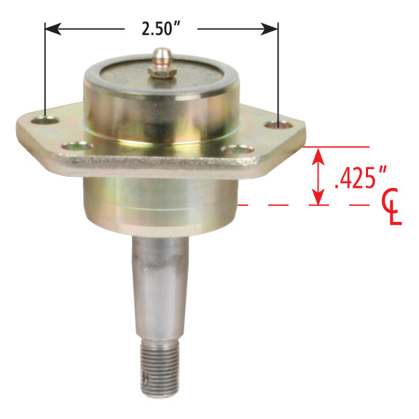 Ultra Low Friction Ball Joints, Upper, Bolt On 1268 Style, 1/2" Longer