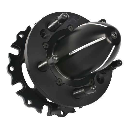 5x5 Billet Aluminum Front Hub Floater Style Hub Kit, Black