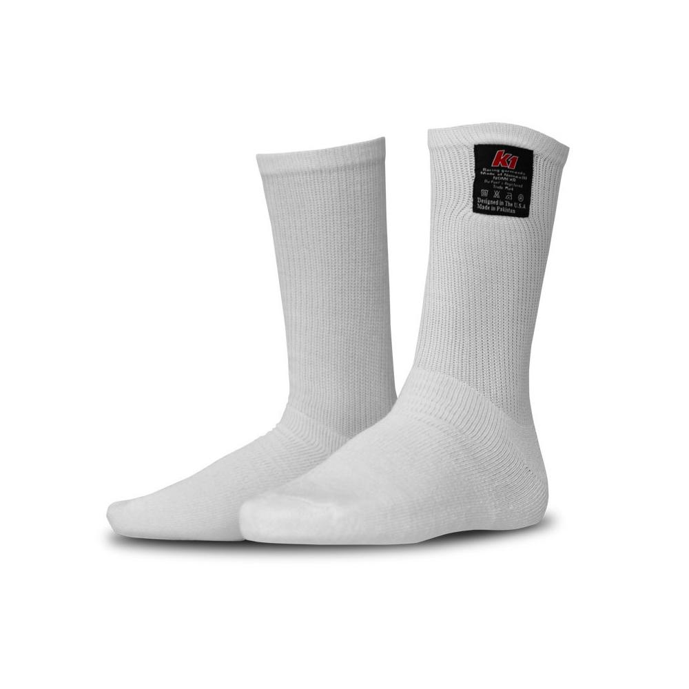 K1 Youth Nomex® Socks - SFI 3.3 - White- Youth