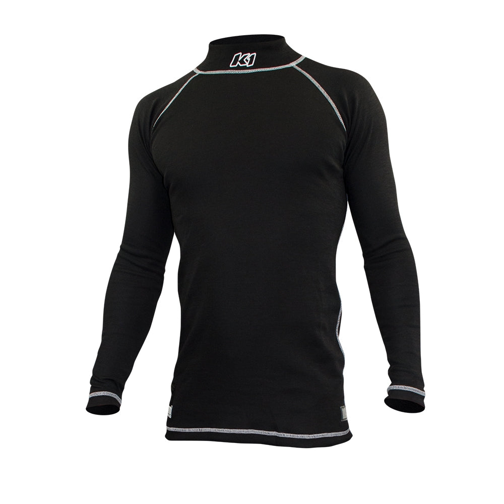 K1 Flex Adult Nomex® Undershirt - SFI 3.3 - Black, Small