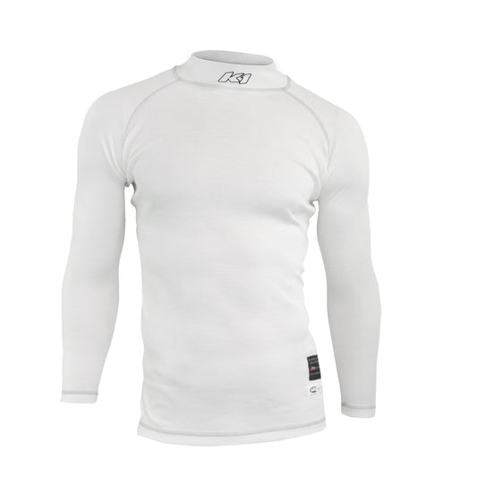 K1 Flex Adult Nomex® Undershirt - SFI 3.3 - White, Small