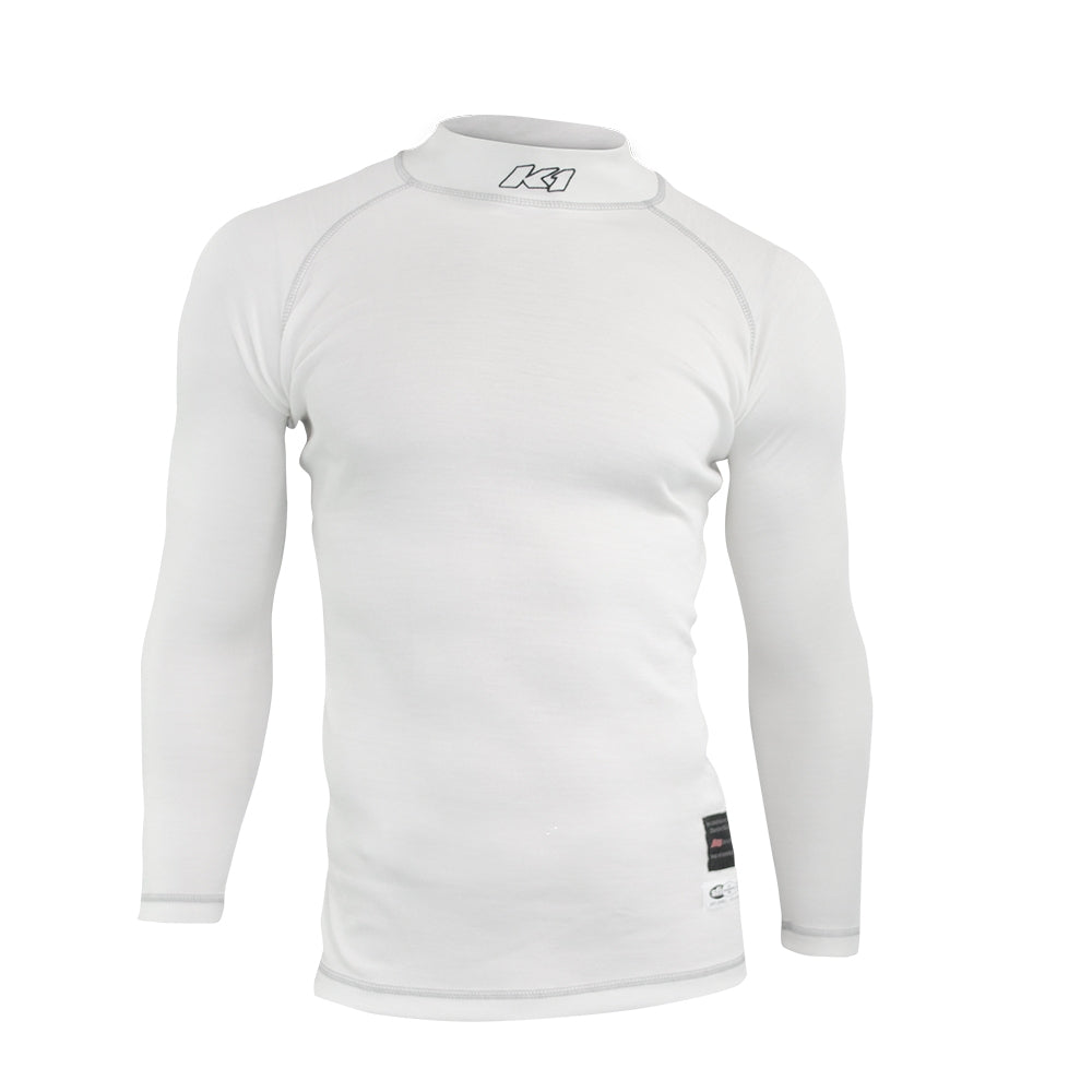 K1 Flex Adult Nomex® Undershirt - SFI 3.3 - White, 2XL