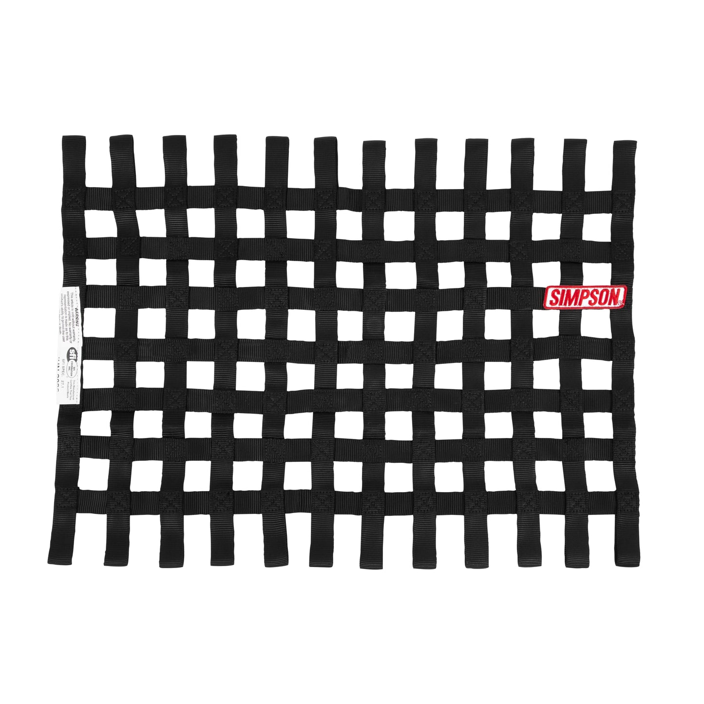 Simpson Racing Standard Stock Car Window NetBlack - 18" X 24" Rectangle