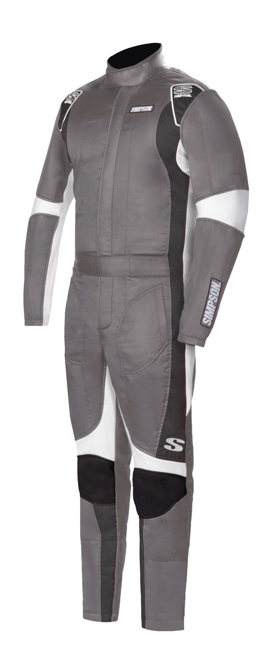 SUPERCOIL RACING SUIT ALLOY - MDMedium - Alloy/Black/White