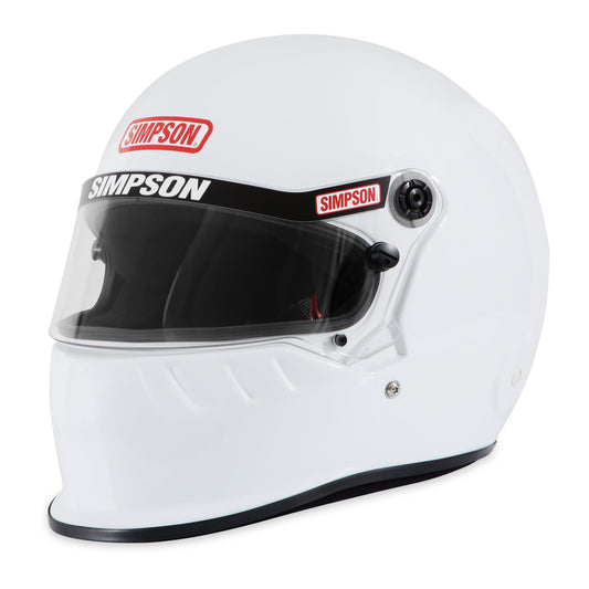 Simpson Racing SD1 Helmet - L - WhiteLarge - White - SA2020