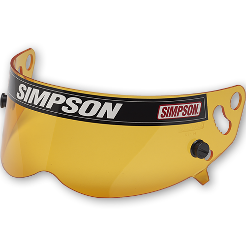 Simpson Racing Helmet Replacement ShieldsAmber - Shark and Vudo