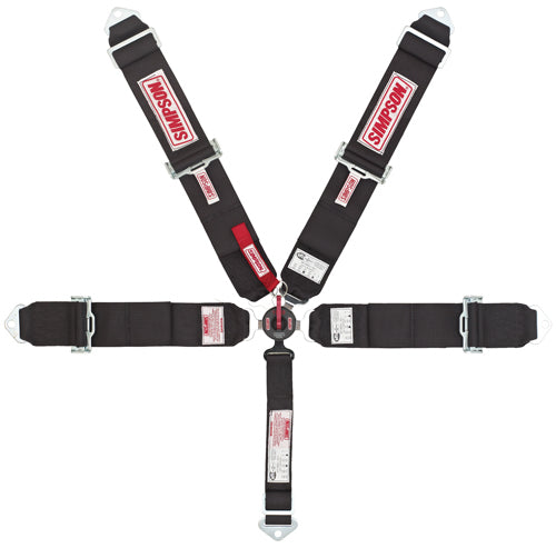 Simpson Racing Lever Camlock HarnessBlack