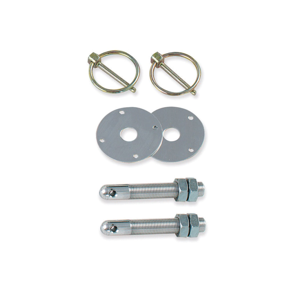 Aluminum Hood Pin Kit - 3/8"-24 Set of 2