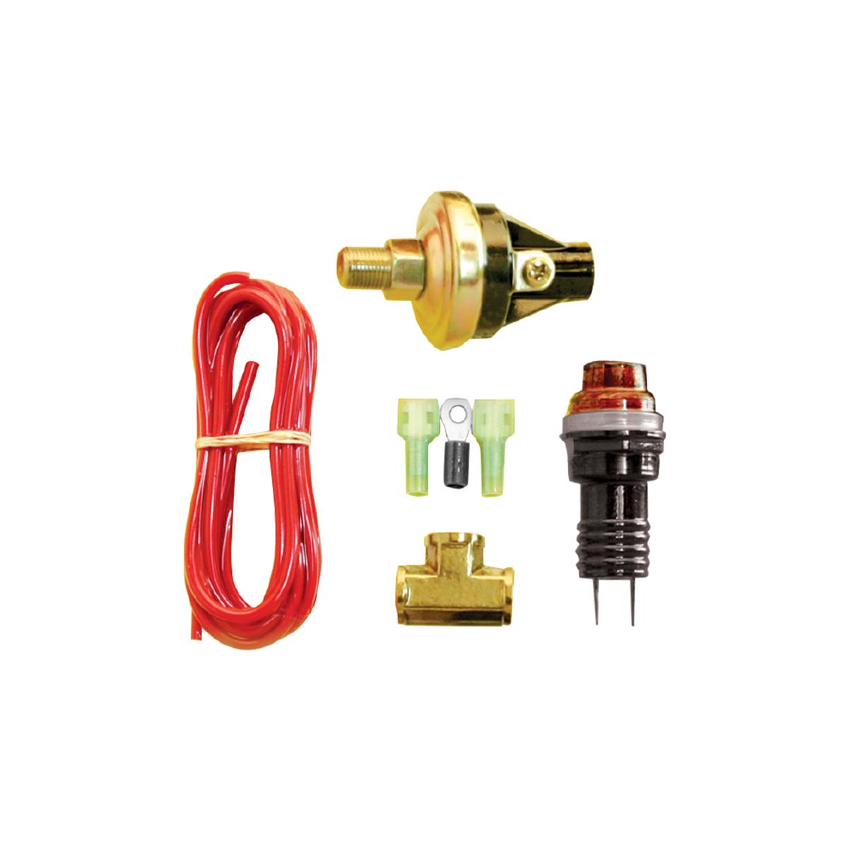 Gagelites Warning Light Kit - 15-50 psi Oil Pressure 1/8" NPT