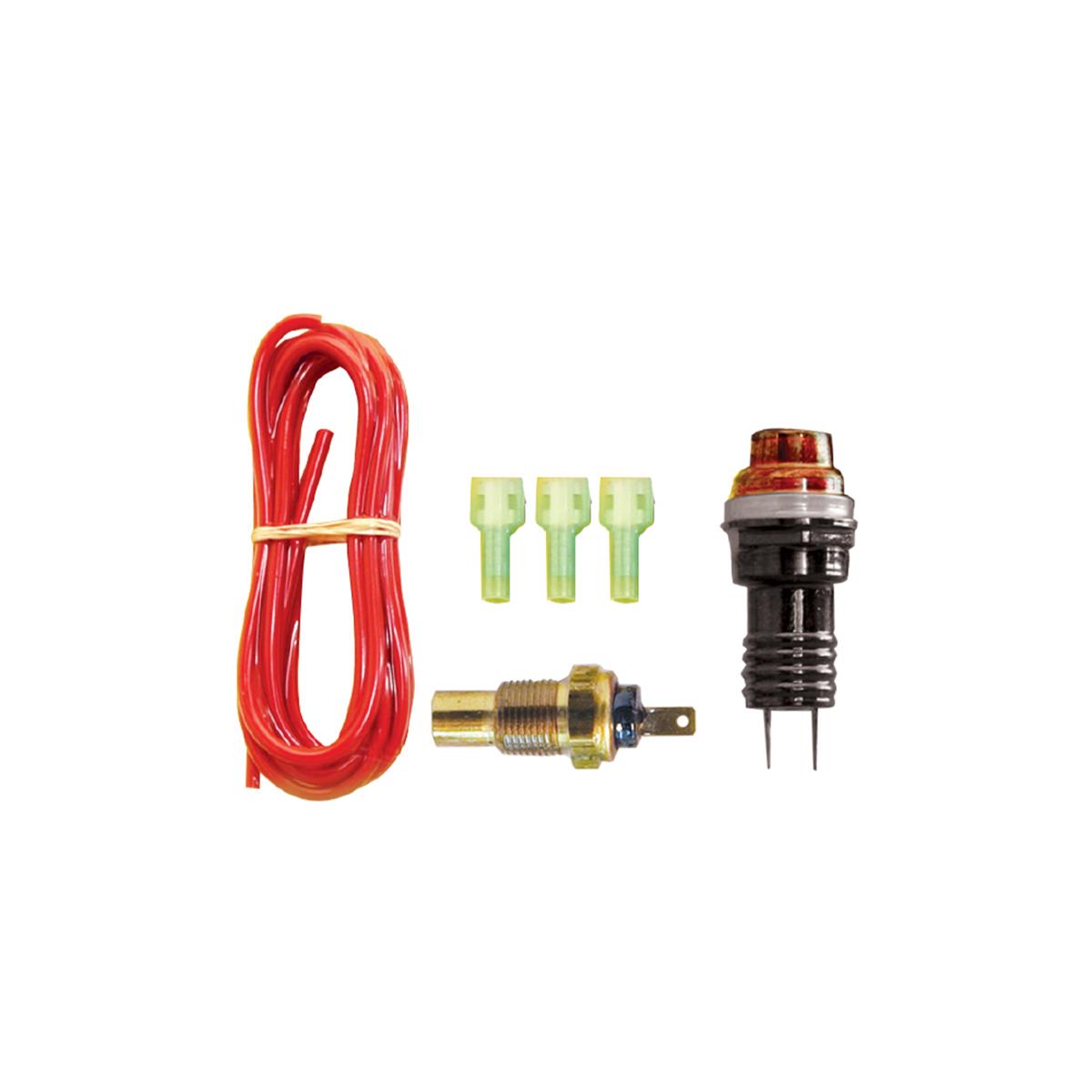 Gagelites Warning Light Kit - 230º Water Temp 1/2" NPT