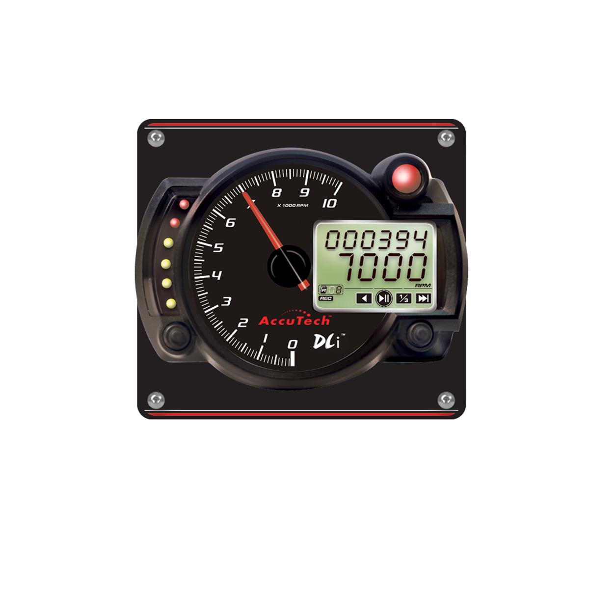 AccuTech™ DLi™ 'Stepper Motor' Data Logging Tach in Aluminum Panel