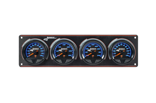 SMi™ Elite Waterproof Gauge Panel from Longacre, 4 Gauge Oil Pressure/Water Temperature/Oil Temperature/Fuel Pressure