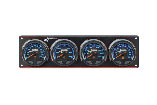 SMi™ Elite Waterproof Gauge Panel from Longacre,  4 Gauge Oil Pressure/Water Temperature/Oil Temperature/Water Pressure